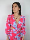 Vestido para Mujer Fucsia Largo Estampado - Nikka Fucsia