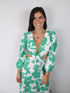 Vestido para Mujer Verde Largo Estampado - Nikka Verde