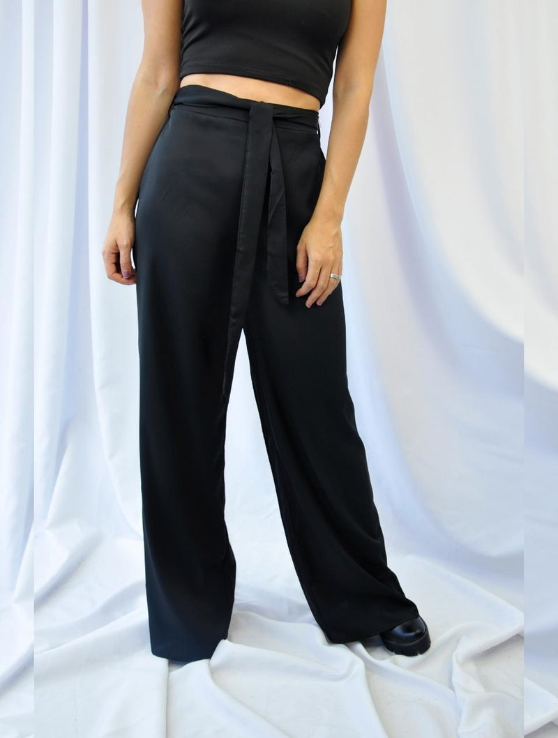 Pantalón para Mujer Negro Tiro Alto  - Megan Negro