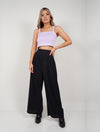 Square Neck Cropped Tank - Gardenia Lila