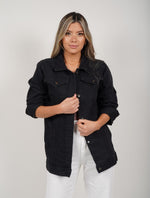 Chaqueta Denim Gabán Negro Boston