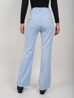 Pantalón para Mujer Azul Bebé de Tela Tiro Medio - Alto - Terragona Azul Bebé