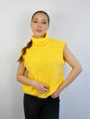 Chaleco para Mujer Amarillo Cuello Tortuga Tejido Fino - Berlín Amarillo