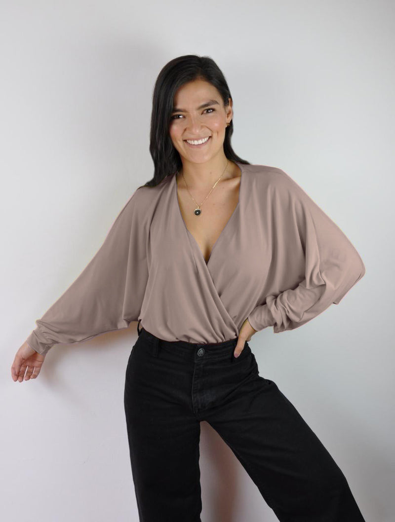 Blusa para Mujer Escote Cruzado Manga Larga - Gaby