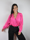 Blusa para Mujer Escote Cruzado Manga Larga - Gaby