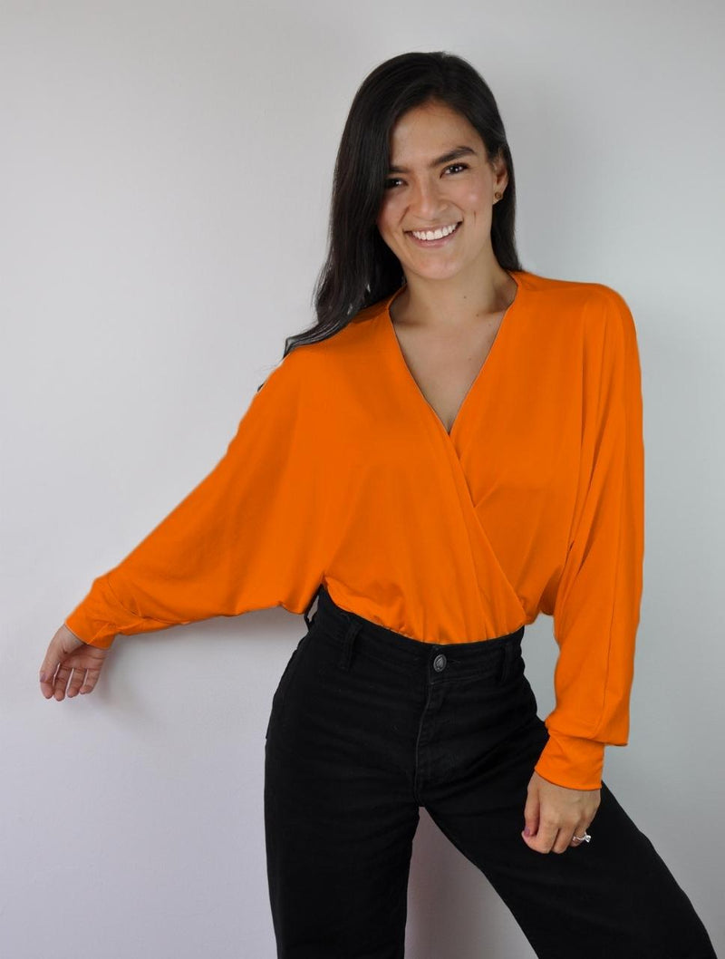 Blusa para Mujer Escote Cruzado Manga Larga - Gaby