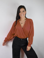 Blusa para Mujer Escote Cruzado Manga Larga - Gaby