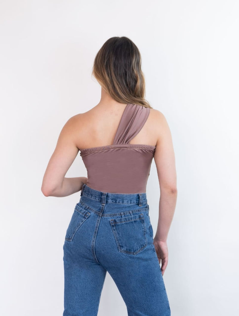 Body para mujer con recogido en el cuello - Carla