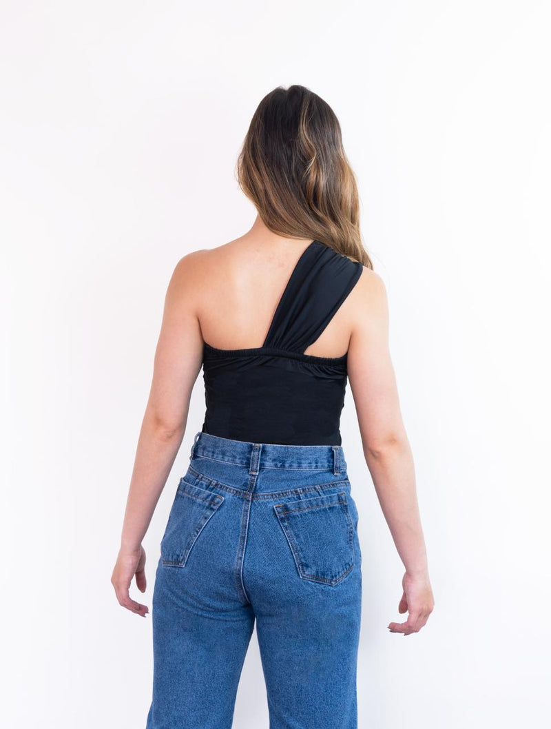 Body para mujer con recogido en el cuello - Carla