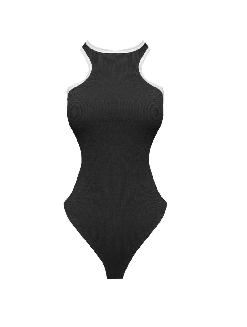 Body Para Mujer Cuello Halter Tela RIB - The Dynamo