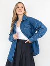 Chaqueta para Mujer Cazadora Denim con Perlas - The Artisan