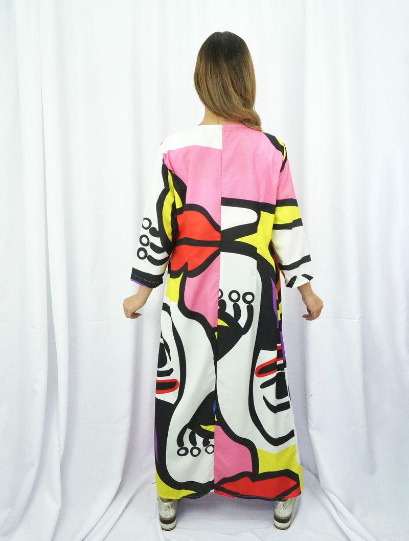 Kimono para Mujer Manga Larga con Diseño abstracto - Geneva