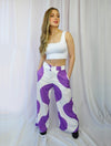 Pantalón para Mujer Morado Tipo Palazzo Tiro Alto - Bungalow Morado