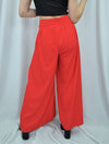 Pantalón para Mujer Rojo Tiro Alto Fluido - Lia Rojo