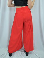 Pantalón para Mujer Rojo Tiro Alto Fluido - Lia Rojo