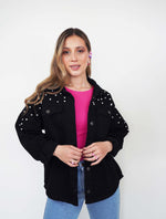 Chaqueta para Mujer Cazadora Denim Con Perlas - Frida